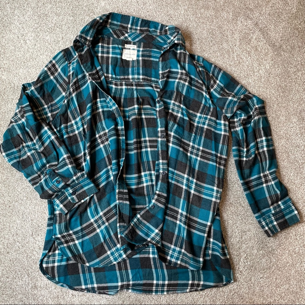 American Eagle Amazingly Soft Boyfriend Fit flannel